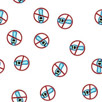 Pattern hygiene anti bacteria cartoon vector Stock Illustration