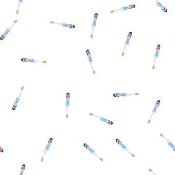 Pattern hygiene kid toothbrush cartoon vector Stock Illustration