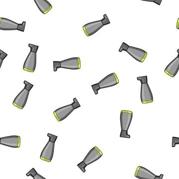 Pattern hygiene liquid soap dispenser cartoon vector イラスト素材