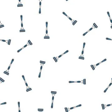 Pattern hygiene shaver cartoon vector Stock Illustration