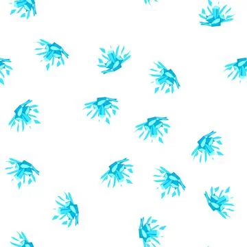 Pattern ice blast explosion with exploding blue crystals イラスト素材