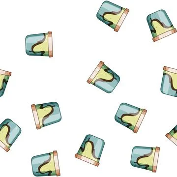 Pattern Ice cream container with chocolate swirl for refreshing dessert Stock Illustration