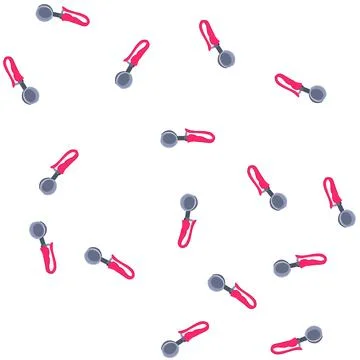 Pattern ice cream scoop for serving frozen desserts Illustration