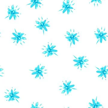 Pattern ice crystal blast shattering with geometric abstract shapes 库存插图