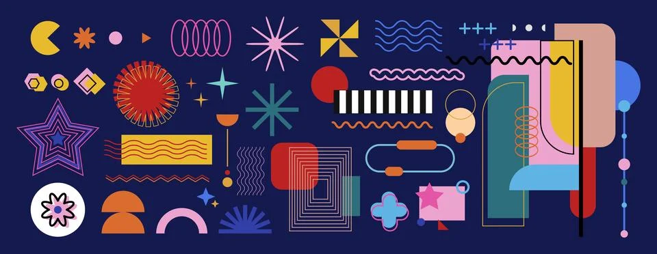 Pattern icon. Abstract element design. Graphic shapes. Geometric form. Line.. Stock Illustration