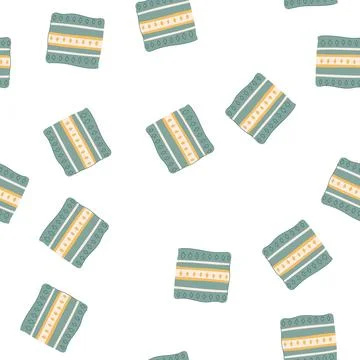 Pattern ikat boho pillow cartoon vector Stock-Illustration