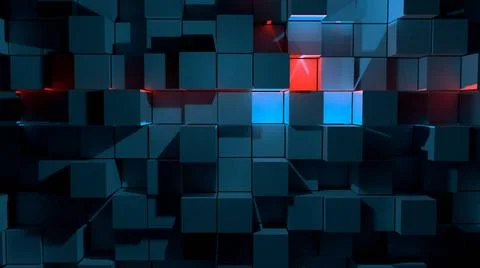 Pattern of illuminated cubes Pattern of illuminated cubes Copyright: xZoon... 스톡 사진