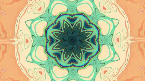 Pattern Illusionary Psychedelic Substancion. Flashing endless mandala. Magic Stock Footage 207934653