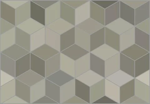 Pattern illustration cube rhombus geometric abstraction. For design and printing Stock Photos