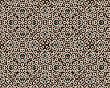 Pattern illustration designed as various abstract shapes. Stock Illustration