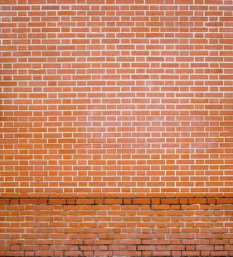 Pattern image of brick wall background. Red old bricks masonry backdrop. Ston Stock Photos