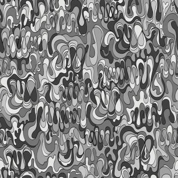 Pattern with the image of the cream texture of black, white and gray shades. Stock Illustration