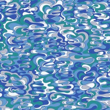 Pattern with the image of the cream texture of blue and gray-green. Abstract Stock Illustration