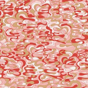 Pattern with the image of the cream texture of red, pink and beige shades. Ab Stock Illustration