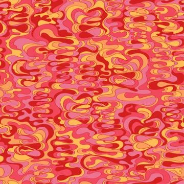 Pattern with the image of the cream texture of red, pink and orange shades. A Stock Illustration