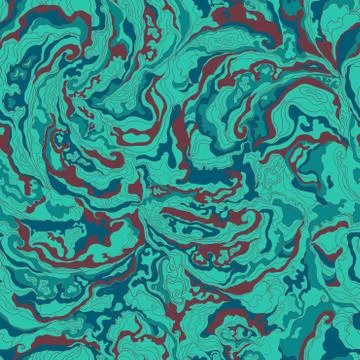 Pattern with the image texture of smoke blue and purple shades Stock Illustration