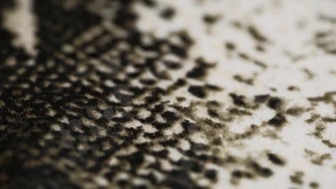 Pattern imitating snake skin on the fabric. closeup rotation of the fabric. Stock Footage 259566735