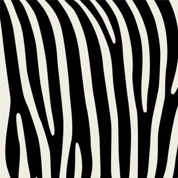 Pattern. Imitation print of skin of zebra. Black stripes on gray background. Stock Illustration