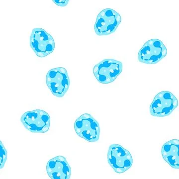 Pattern immune cell representing body defense and health protection Stock Illustration