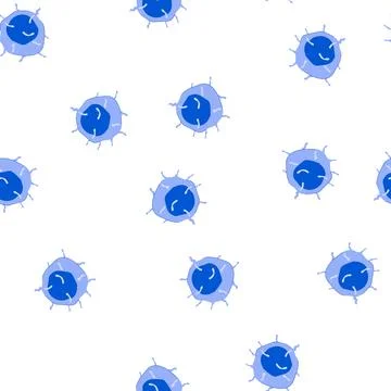 Pattern immune system cell recognizing pathogen in human body Illustrazione stock