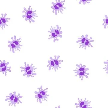 Pattern immune system cell representing medical defense and biology Stock Illustration