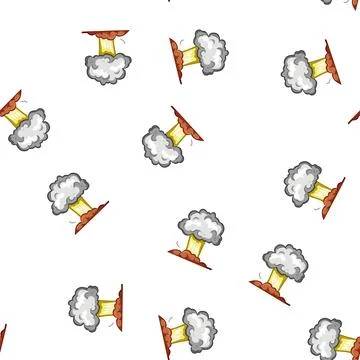 Pattern impact explosion effect cartoon vector Stock Illustration
