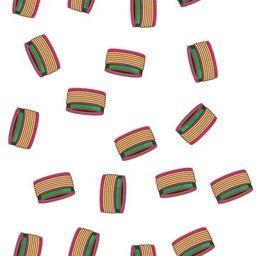 Pattern Indian churi stack showing bright traditional jewelry Stock Illustration