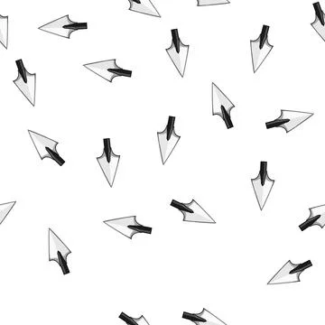 Pattern indigenous arrowhead cartoon vector Stock Illustration