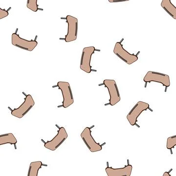 Pattern indoor portable lap desk cartoon vector Stock Illustration