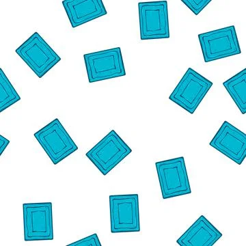Pattern indoors bath mat cartoon vector イラスト素材