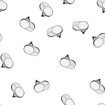 Pattern inductive car charger wireless cartoon vector Stock Illustration