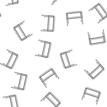 Pattern industrial metal table cartoon vector Stock Illustration