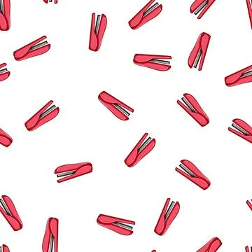 Pattern industrial stapler cartoon vector Stock Illustration
