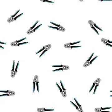 Pattern industry crimper tool cartoon vector Stock Illustration