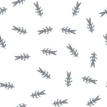 Pattern industry electric pylon cartoon vector Illustrazione stock