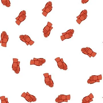 Pattern industry gloves welding cartoon vector イラスト素材