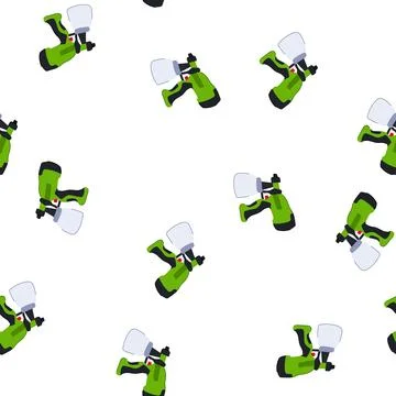 Pattern industry paint sprayer cartoon vector Stock Illustration
