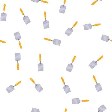 Pattern industry trowel cartoon vector Stock Illustration