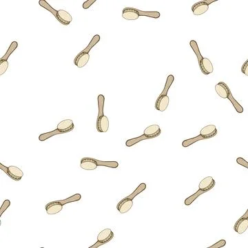 Pattern infant soft baby brush cartoon vector イラスト素材