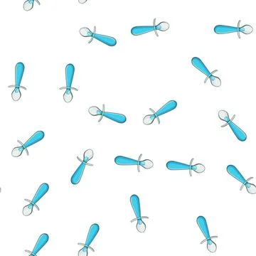 Pattern infant toddler spoon cartoon vector Stock Illustration