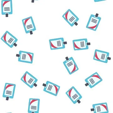 Pattern information id card cartoon vector Stock Illustration