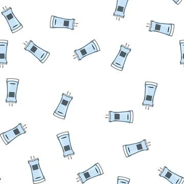 Pattern infusion iv fluid bag cartoon vector Stock Illustration