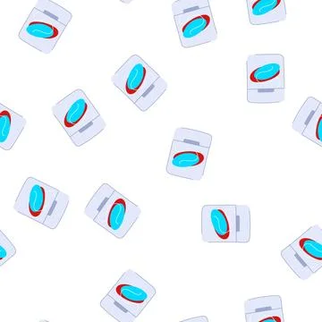 Pattern ing dental floss cartoon vector Stock Illustration