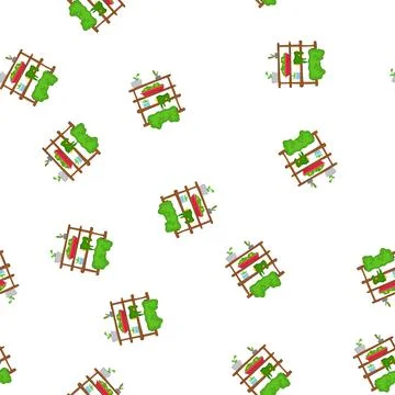 Pattern ing indoor vertical garden cartoon vector Stock Illustration