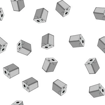Pattern ingredient bread maker cartoon vector 스톡 일러스트
