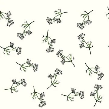 Pattern ingredient cumin sketch hand drawn Illustrazione stock