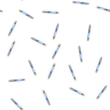 Pattern injection insulin pen cartoon vector Stock Illustration