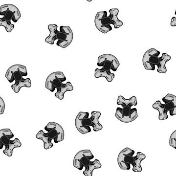 Pattern injury cervical neck collar cartoon vector 库存插图