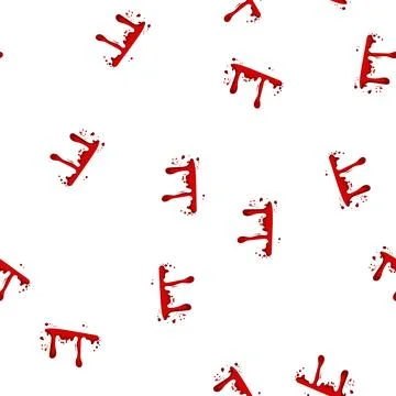Pattern ink blood splatter cartoon vector Stock Illustration