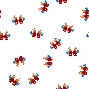 Pattern Inkblot test style symmetrical abstract design representing psycholog Stock Illustration